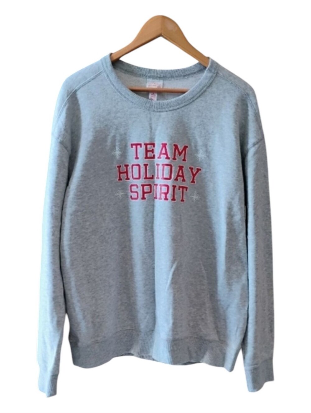 Wondershop  Holiday Team Men's Sweatshirt Grey size Large.